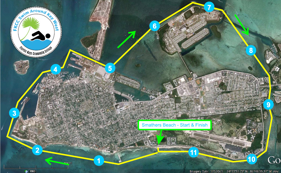 kw-map-annotated-lori Swim Around Key West Route